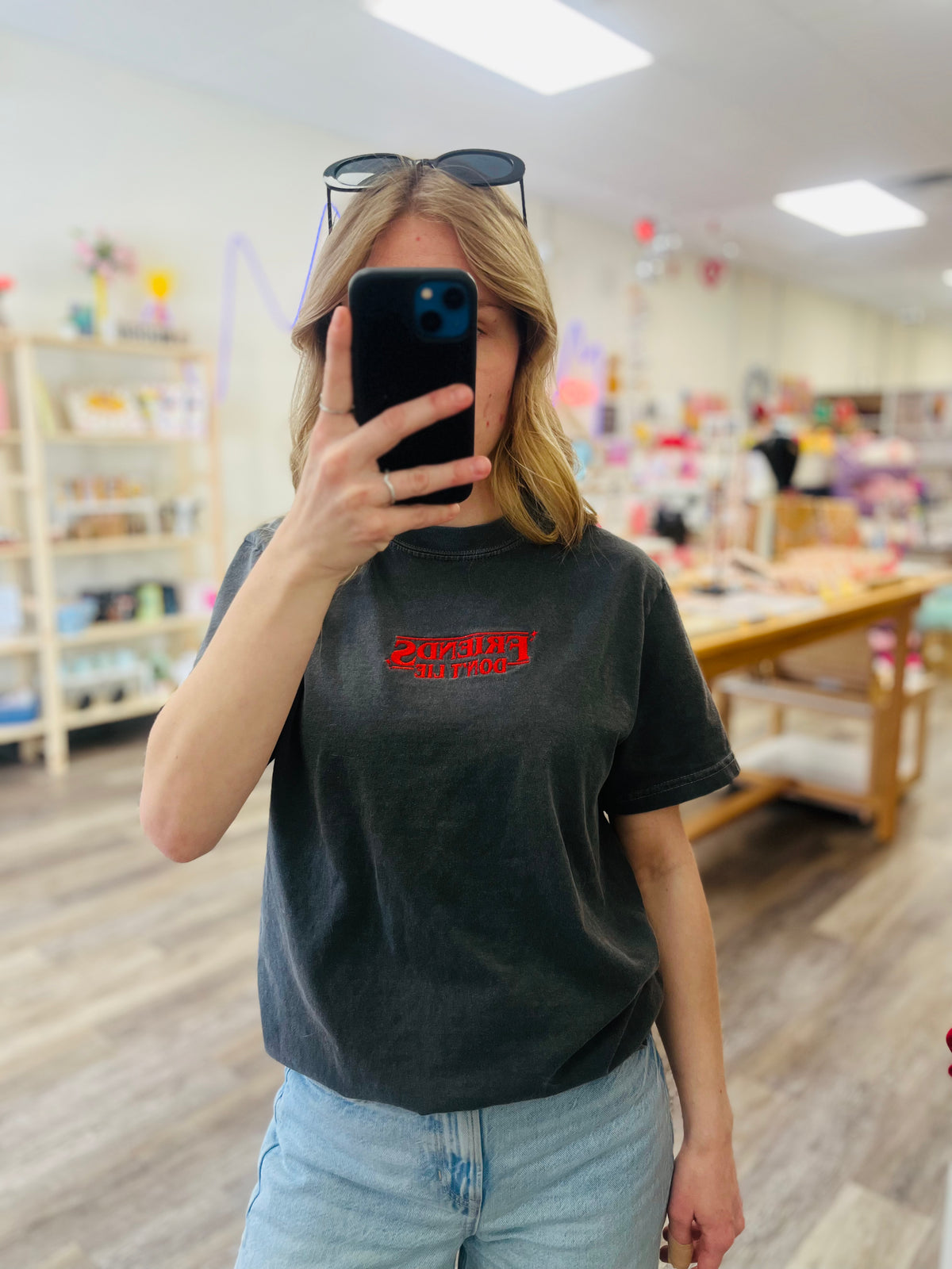 Friends Don’t Lie | Embroidered Tee
