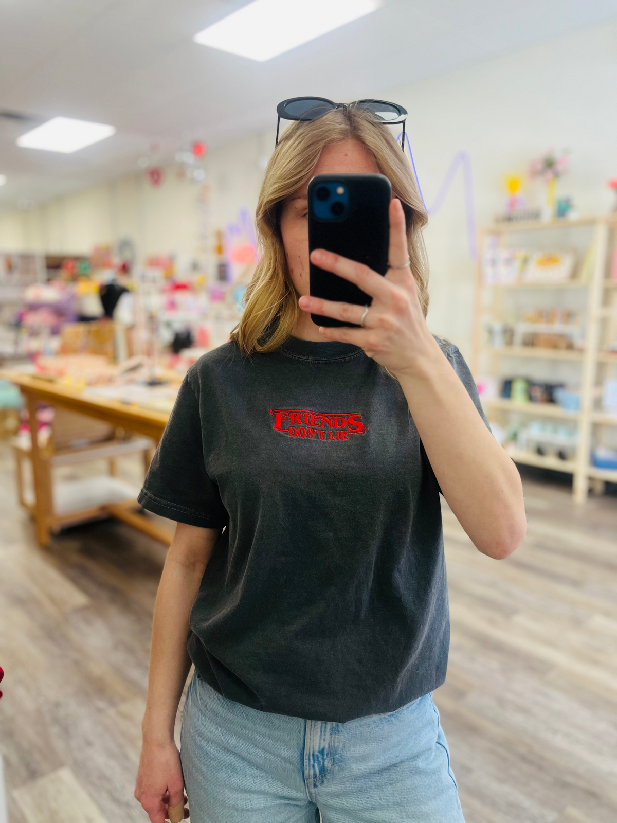 Friends Don’t Lie | Embroidered Tee