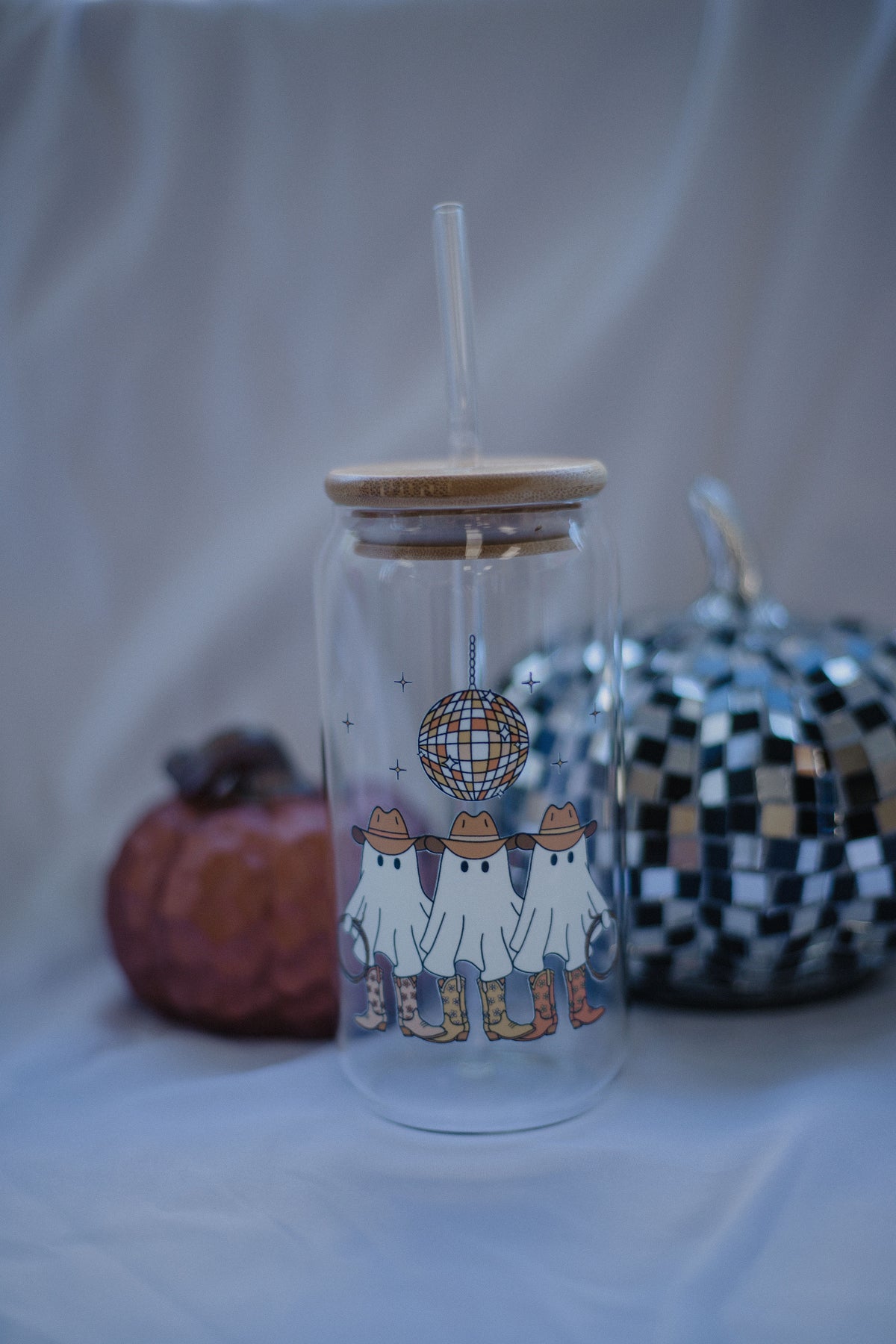 Cowboy Ghosts Cup | Glass Tumbler