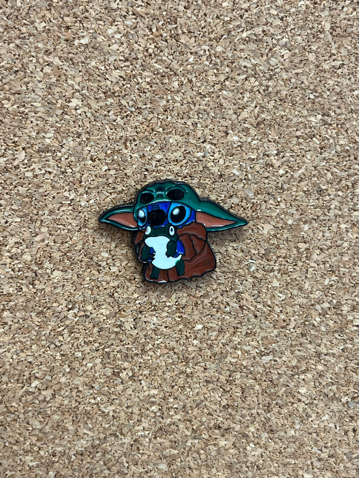 Baby Yoda Stitch Pin