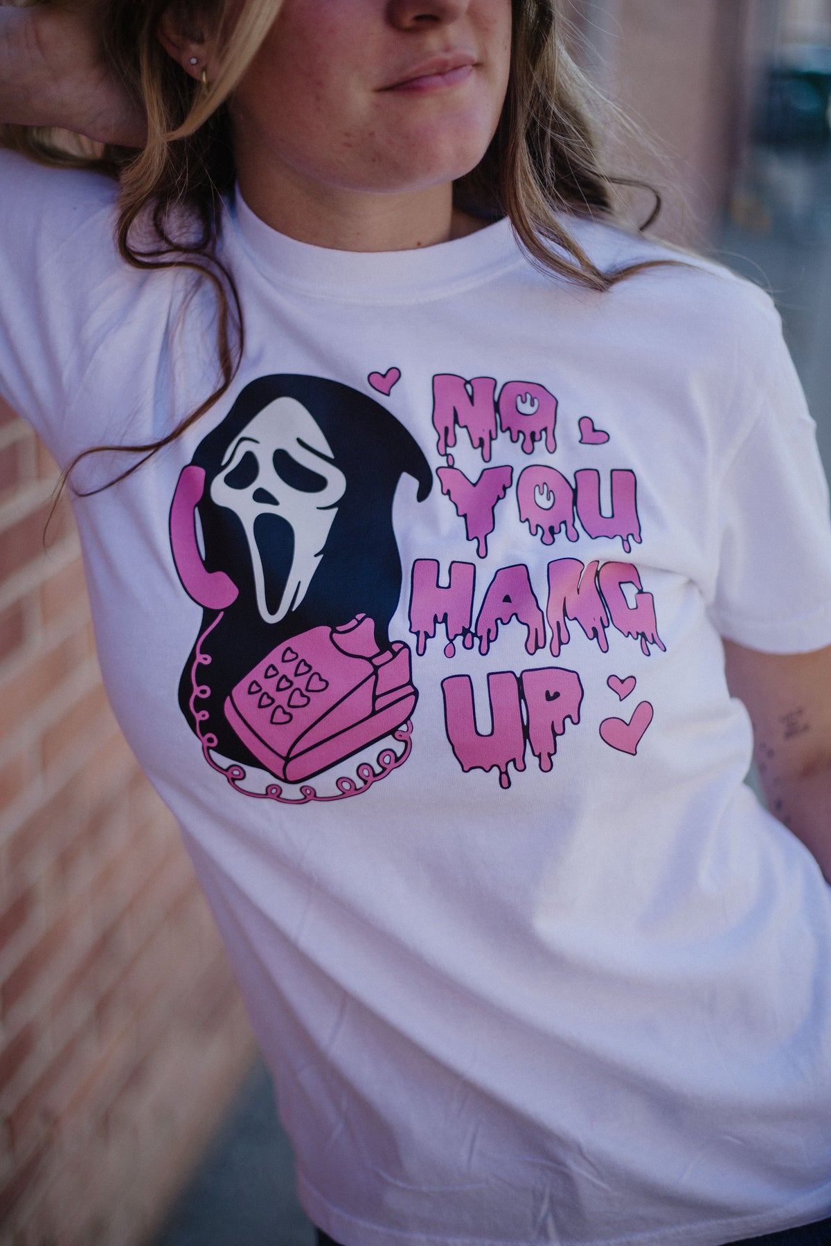 No You Hang Up Scream Tee