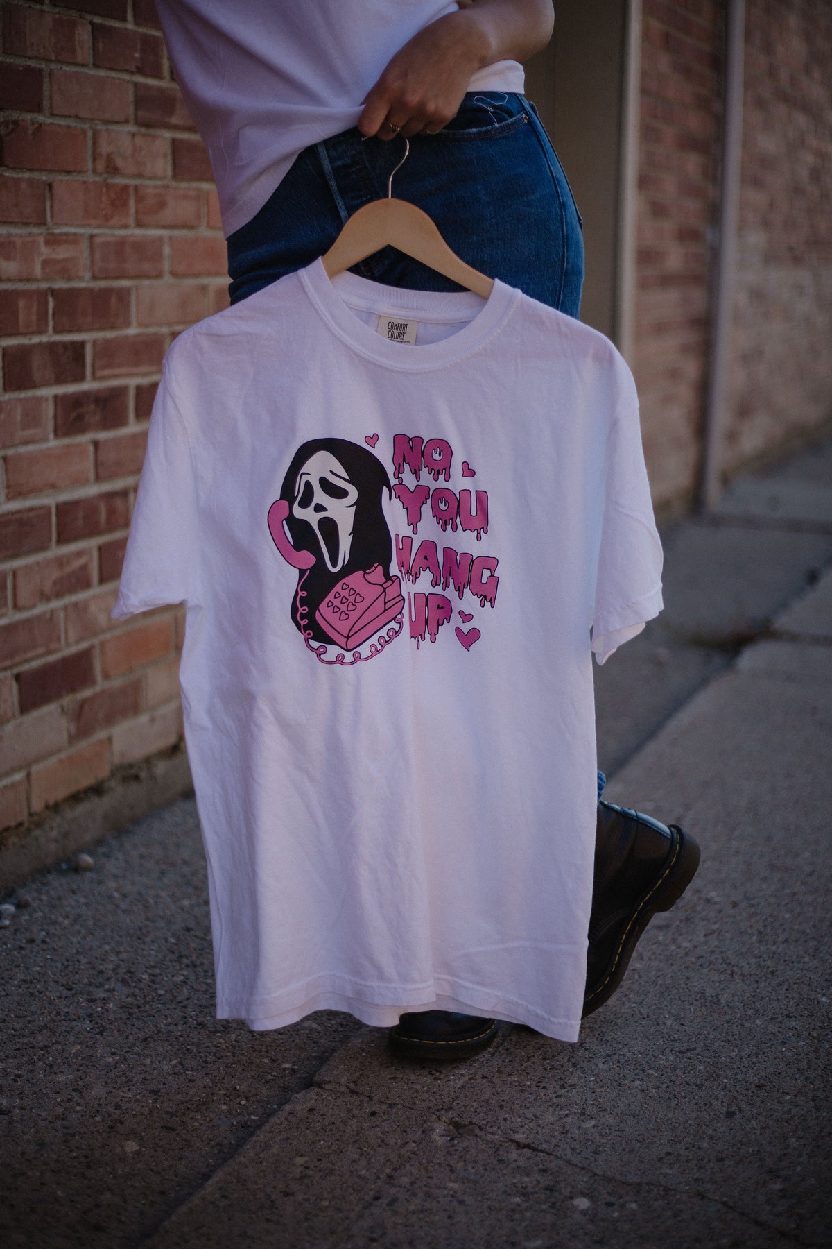 No You Hang Up Scream Tee