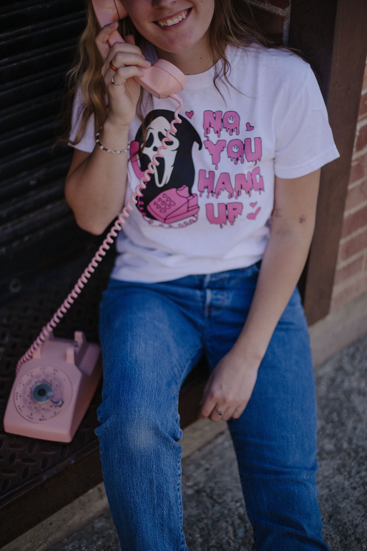 No You Hang Up Scream Tee