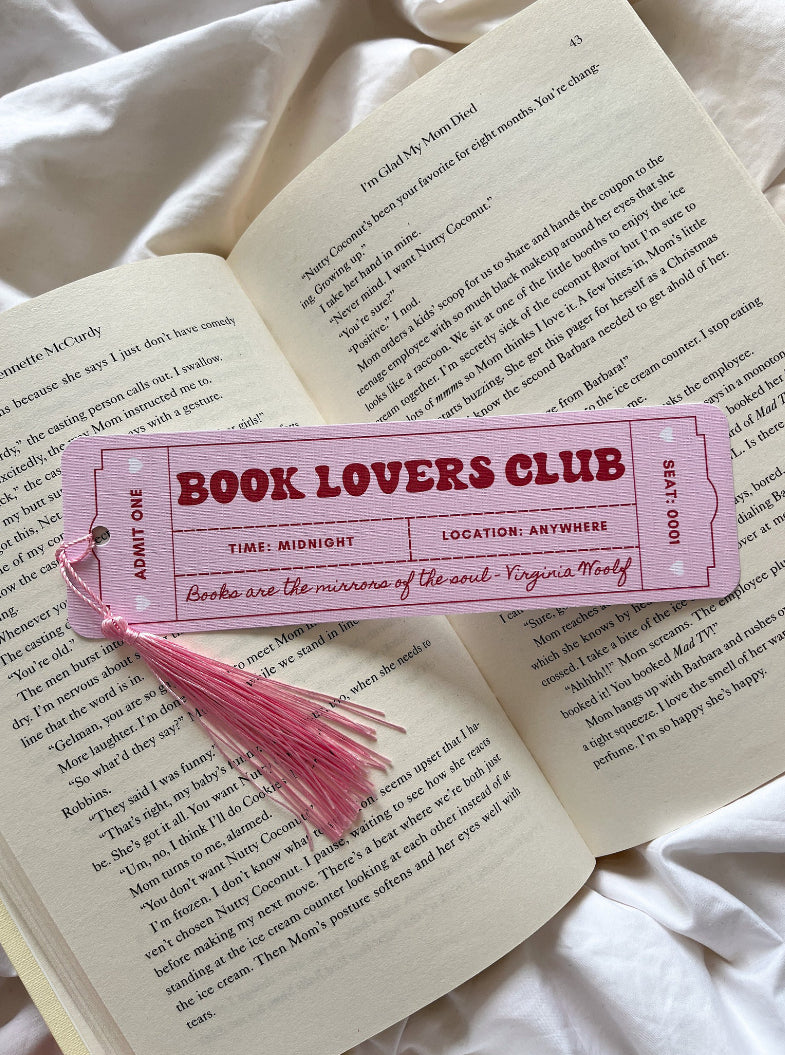 Book Lovers Club Bookmark