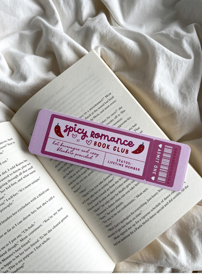 Spicy Romance Book Club Bookmark