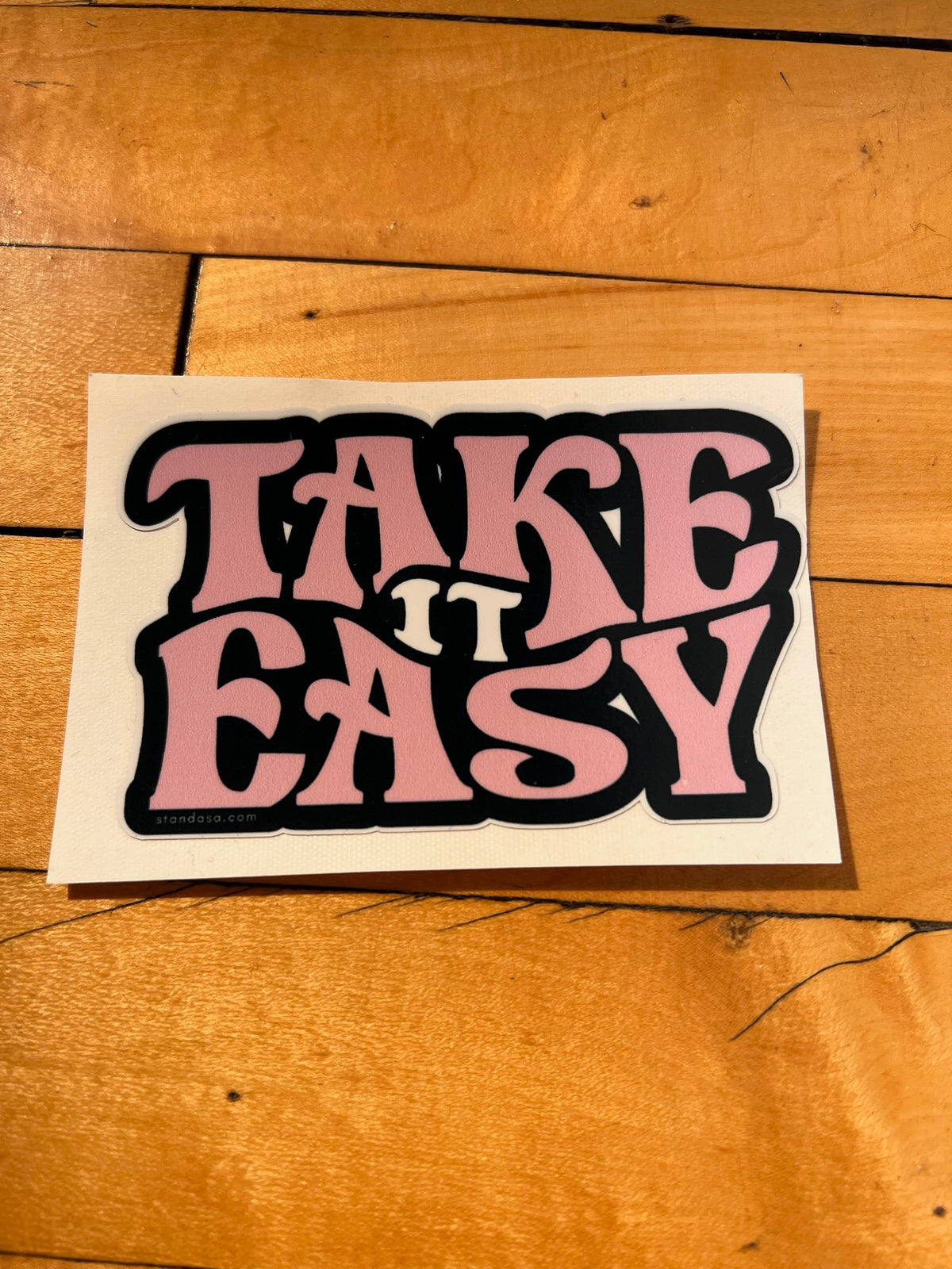 Take IT Easy Vinyl Sticker | STAND Against Sexual Assault