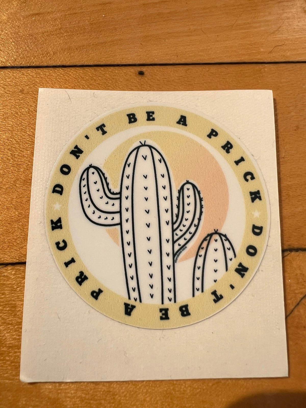 Don't Be A Prick Vinyl Sticker | STAND Against Sexual Assault