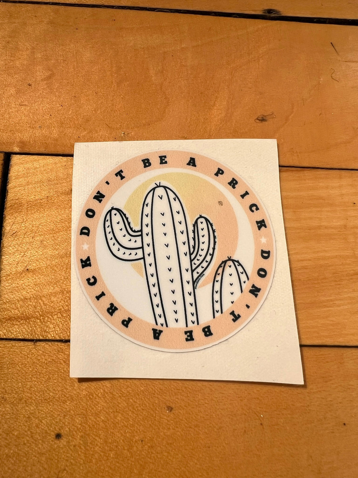 Don't Be A Prick Vinyl Sticker | STAND Against Sexual Assault