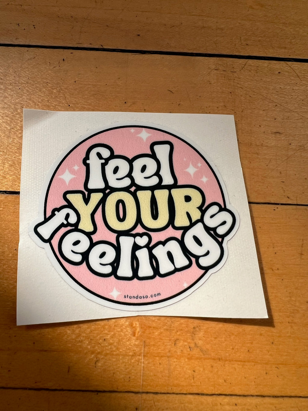Feel Your Feelings Vinyl Sticker | STAND Against Sexual Assault ...