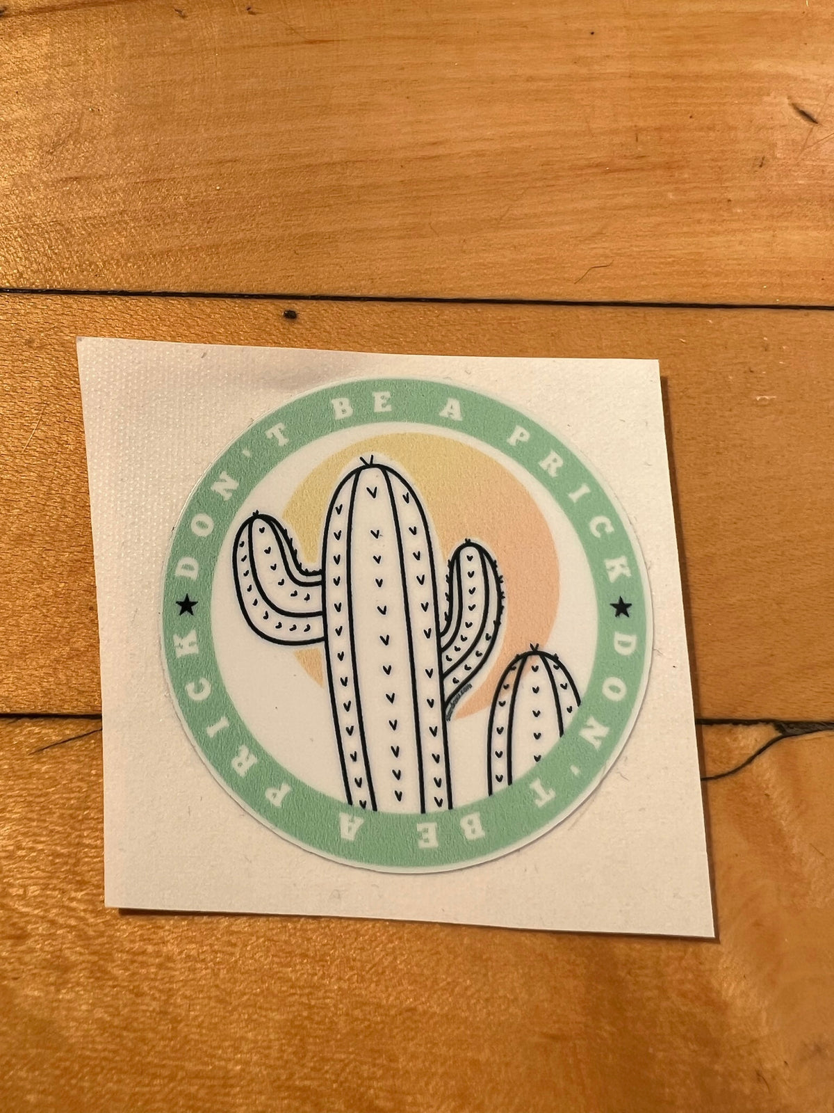 Don't Be A Prick Vinyl Sticker | STAND Against Sexual Assault