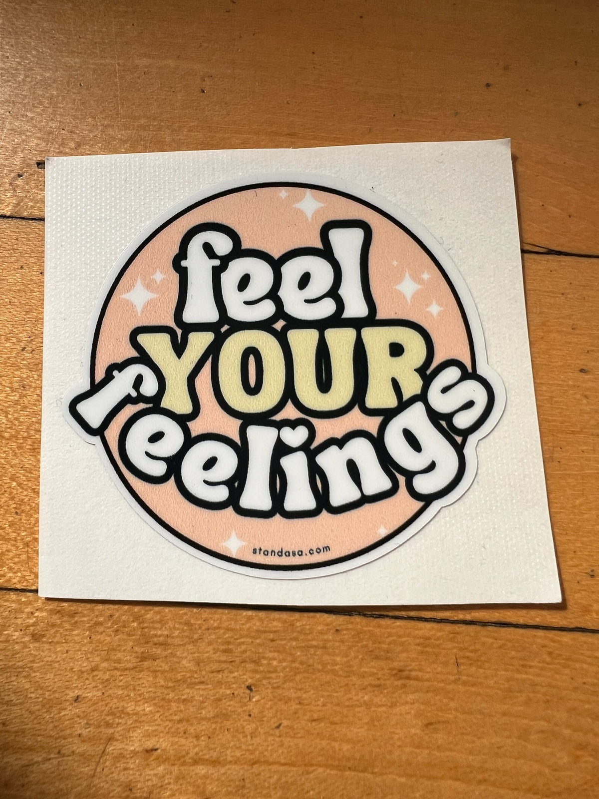 Feel Your Feelings Vinyl Sticker | STAND Against Sexual Assault