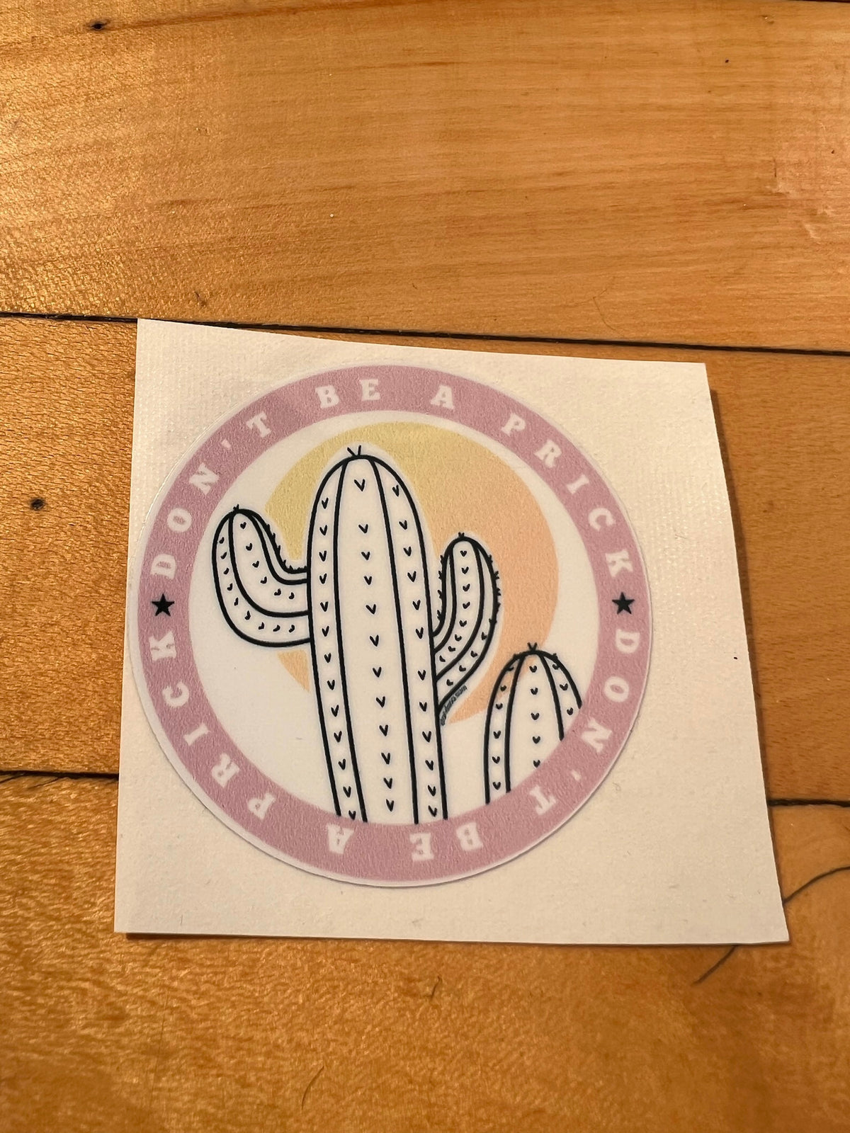 Don't Be A Prick Vinyl Sticker | STAND Against Sexual Assault