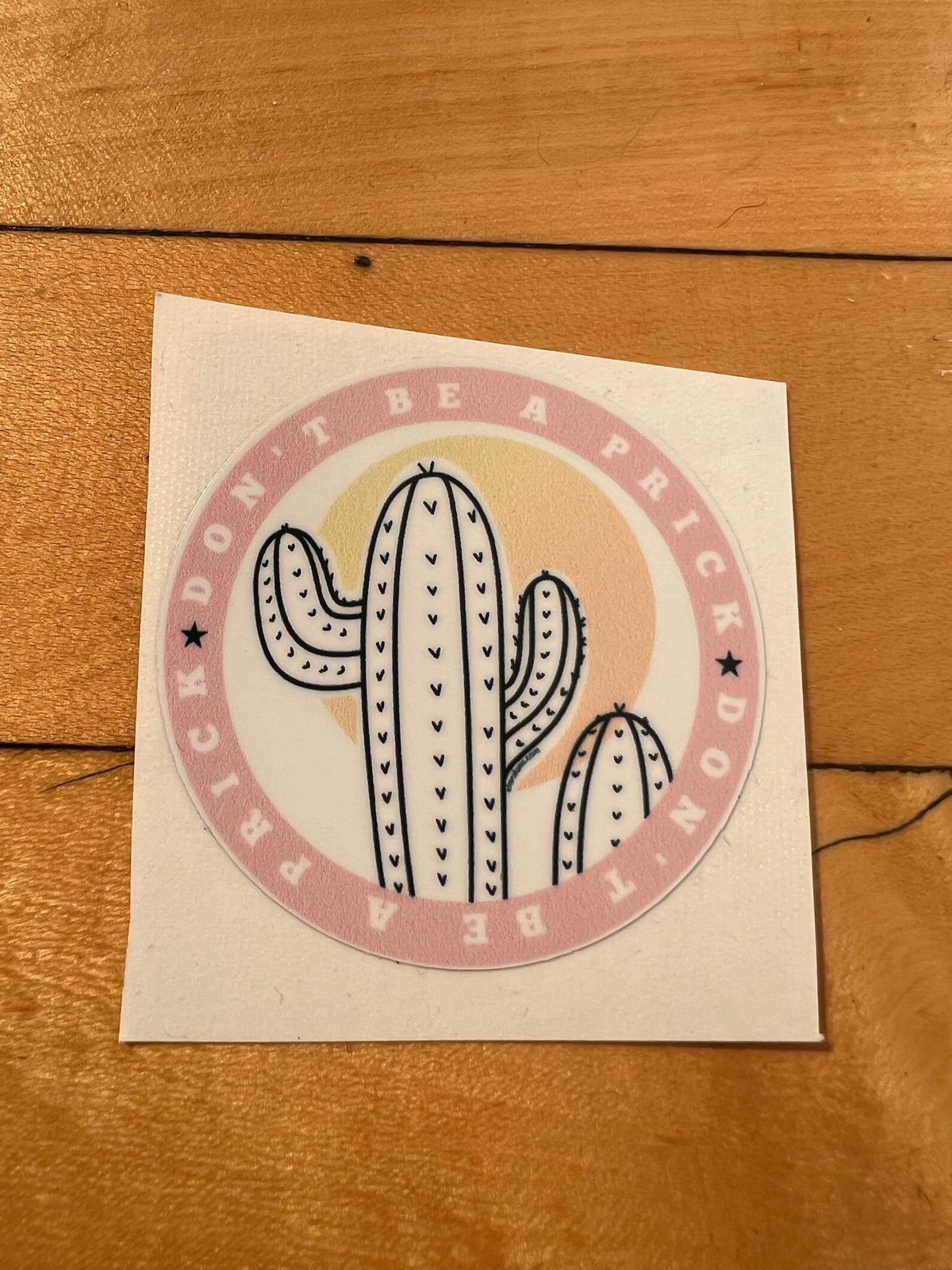 Don't Be A Prick Vinyl Sticker | STAND Against Sexual Assault