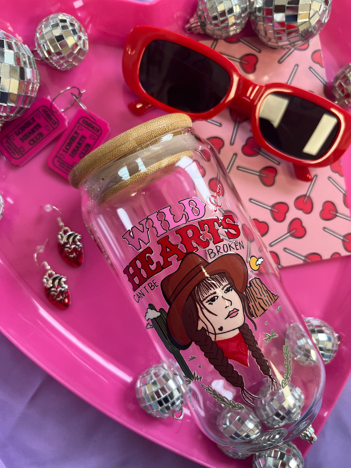 Wild Hearts Cup | Glass Tumbler