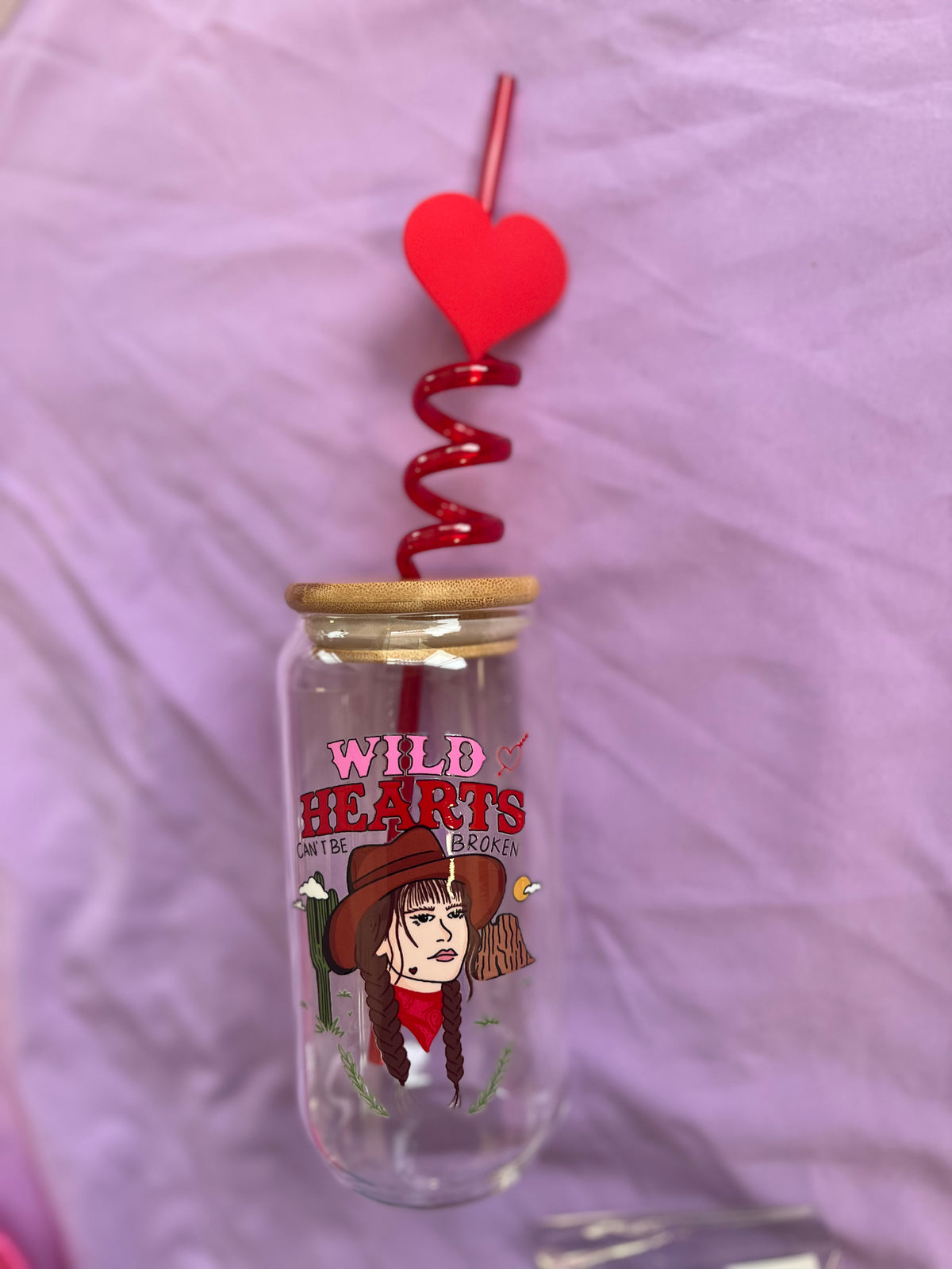 Wild Hearts Cup | Glass Tumbler