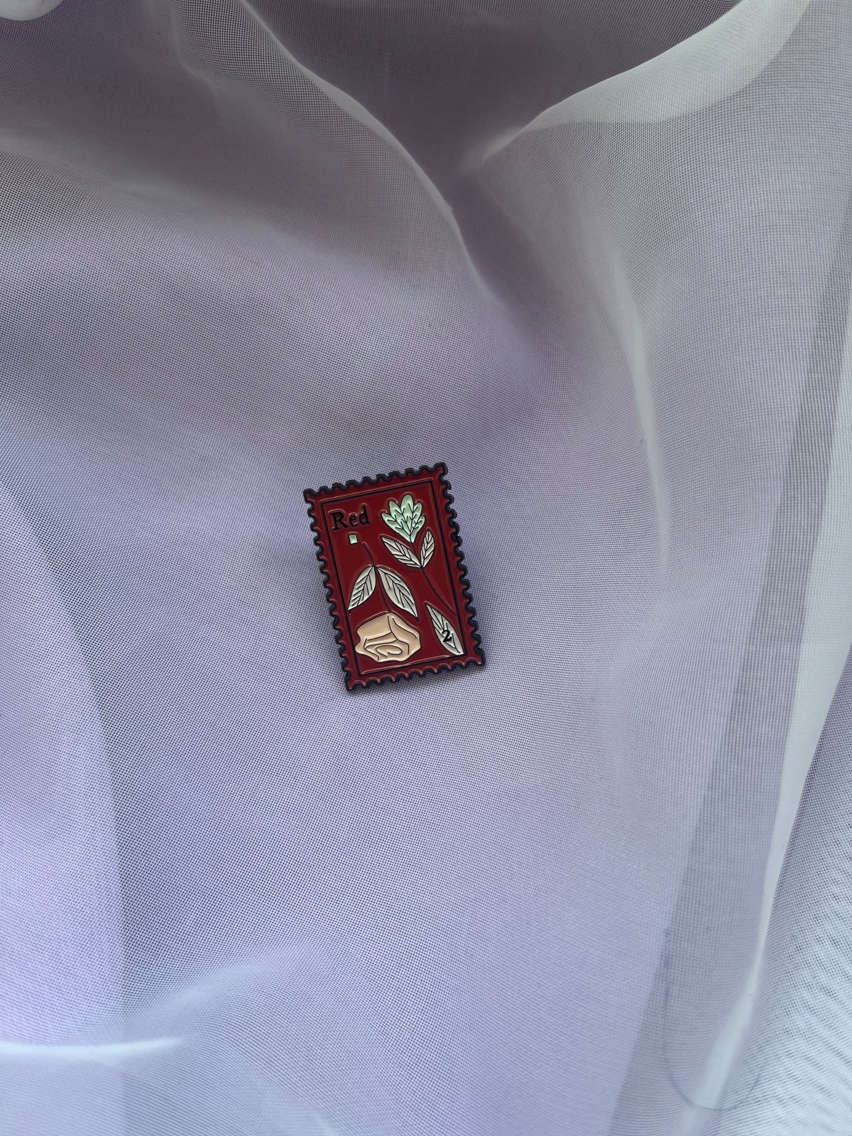 Stamped in Red Taylor Swift Pin