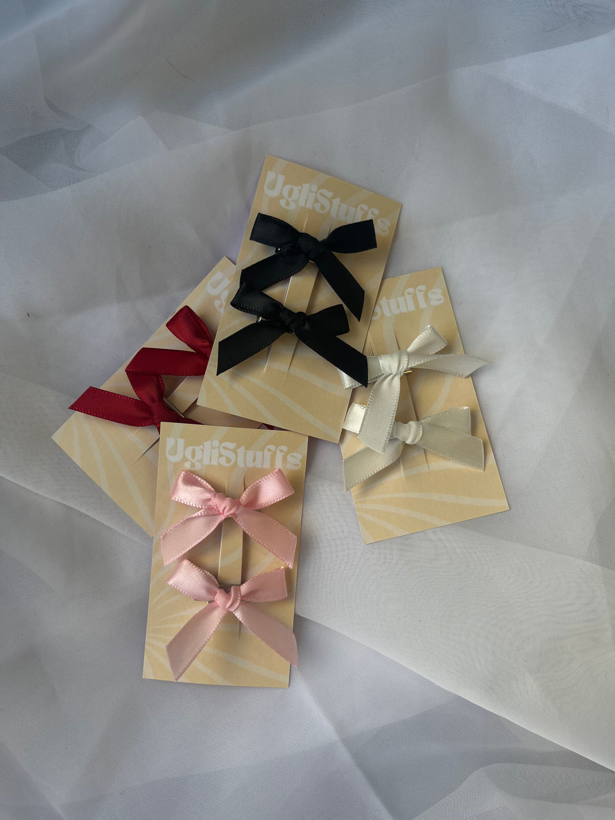 Bow Hair Clip Duo