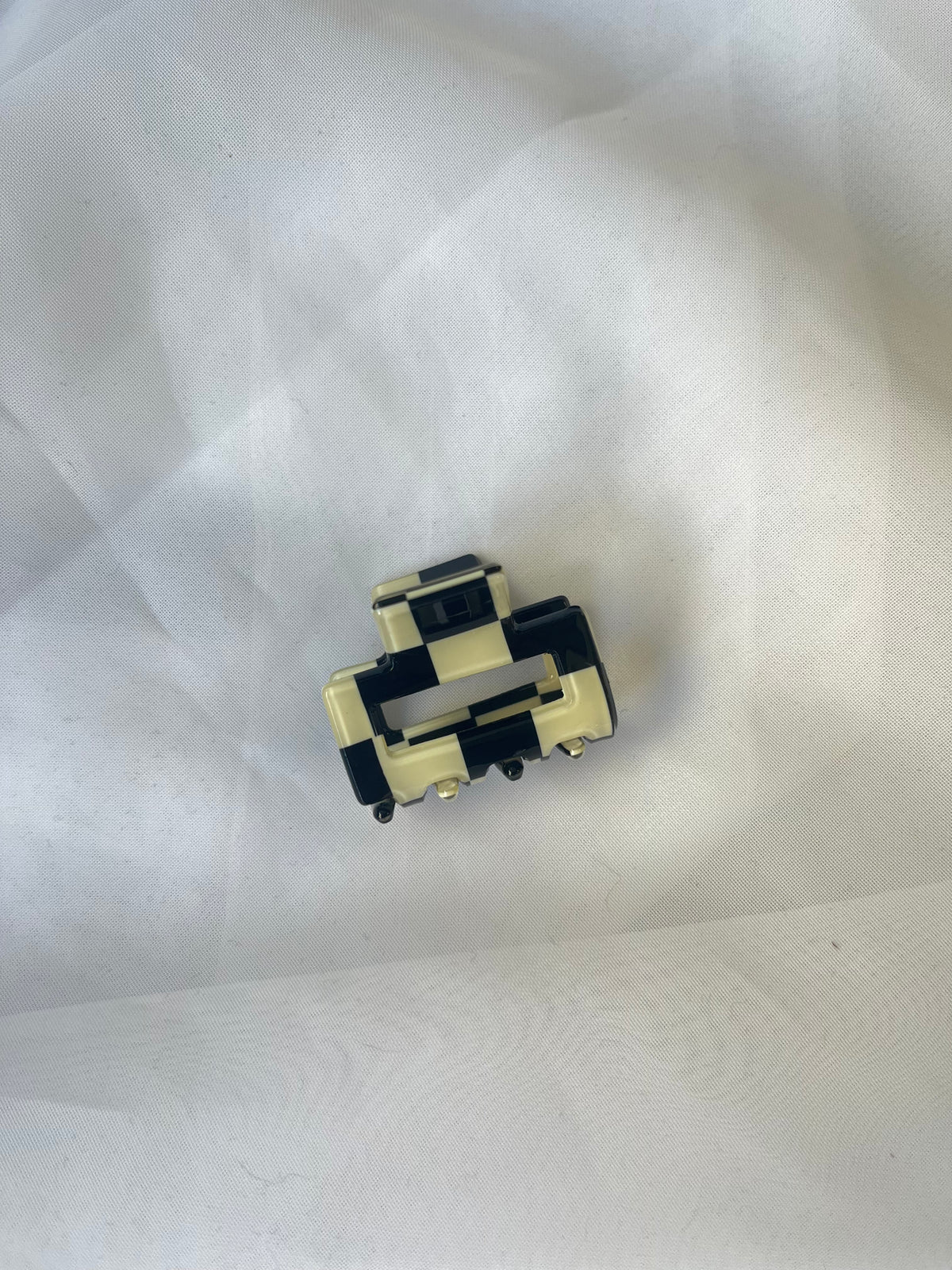 Very Mini Checkered Claw Clip