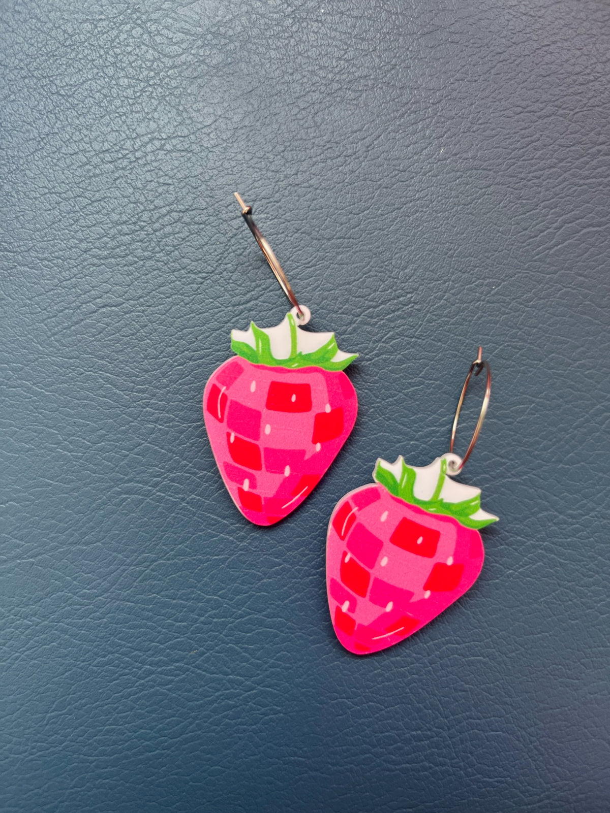 Disco Strawberry Earrings