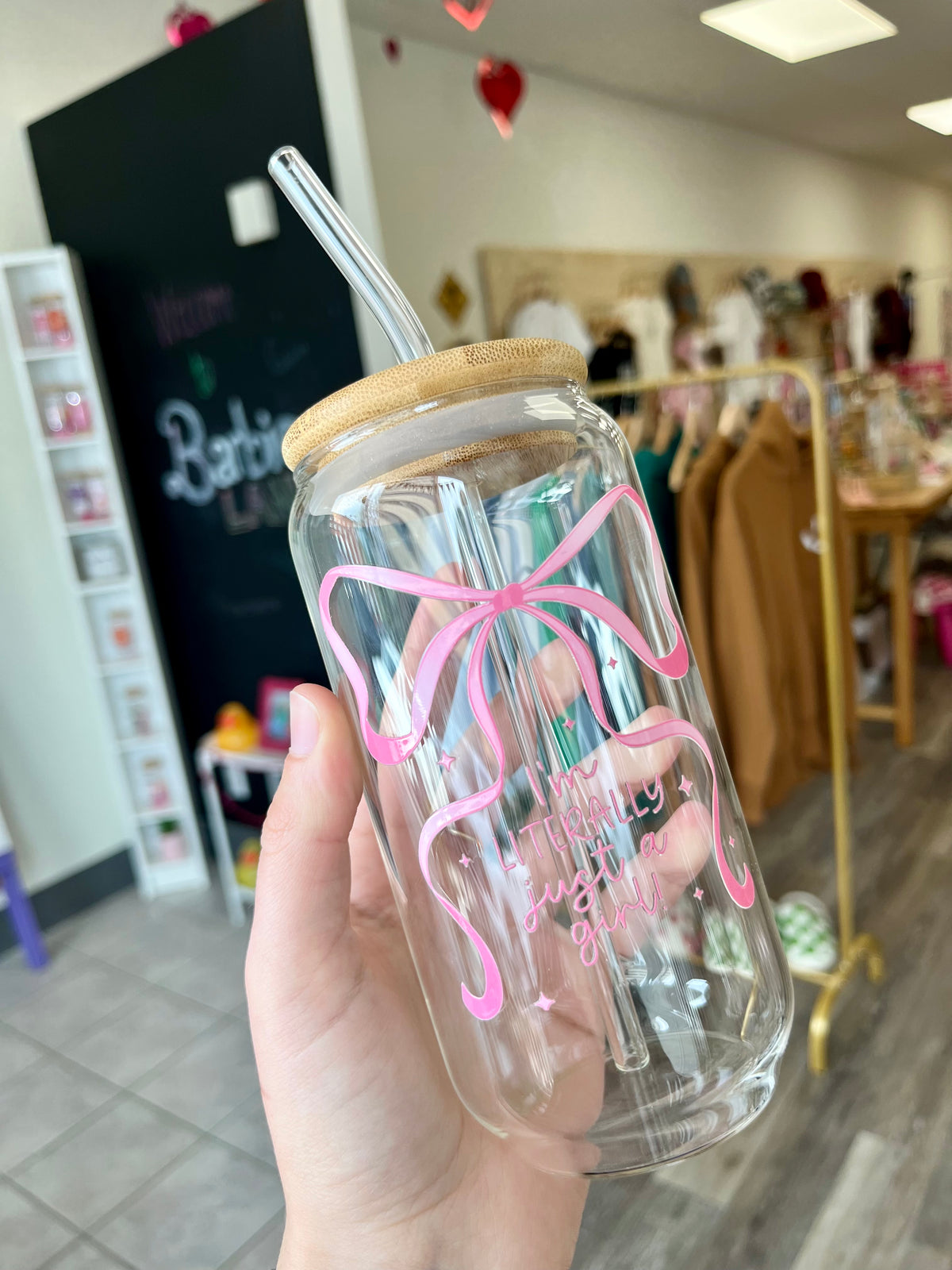 I'm Literally Just A Girl Cup | Glass Tumbler