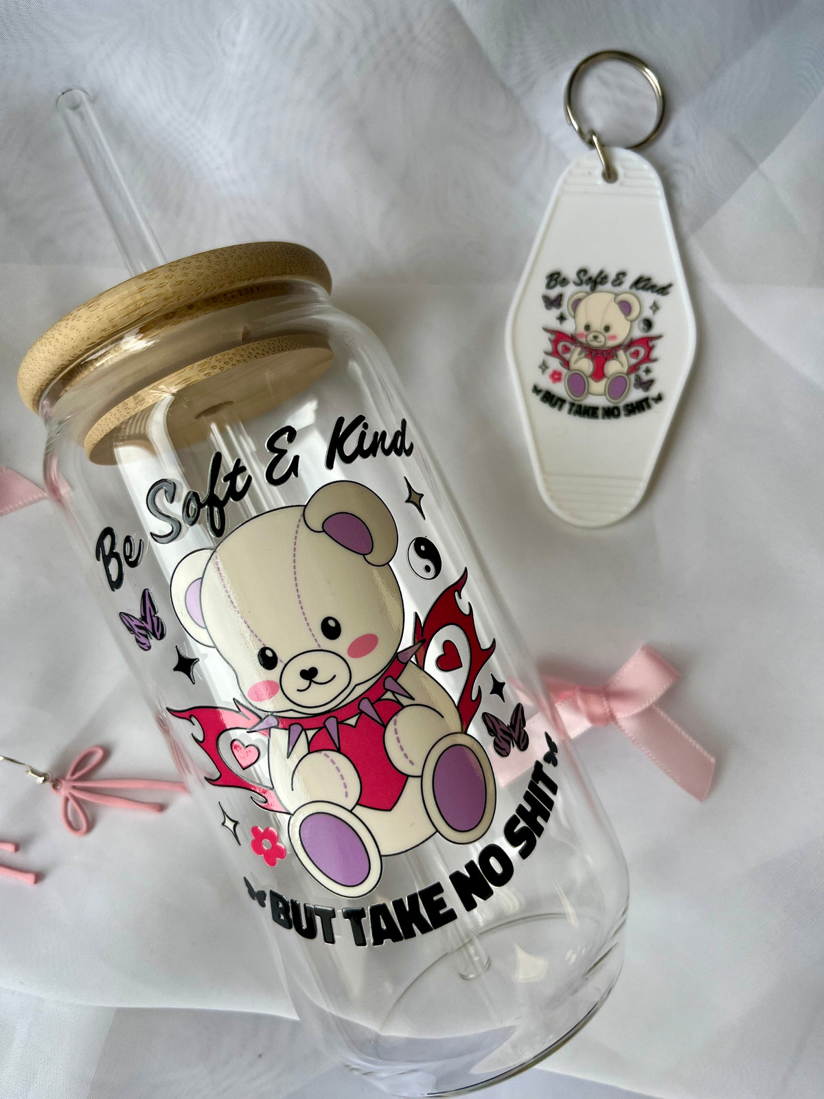 Be Soft & Kind Cup | Glass Tumbler