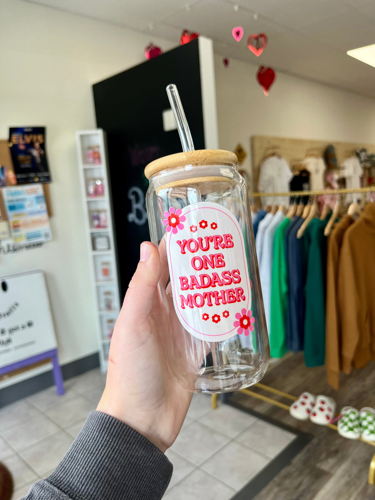 Badass Mother Cup | Glass Tumbler