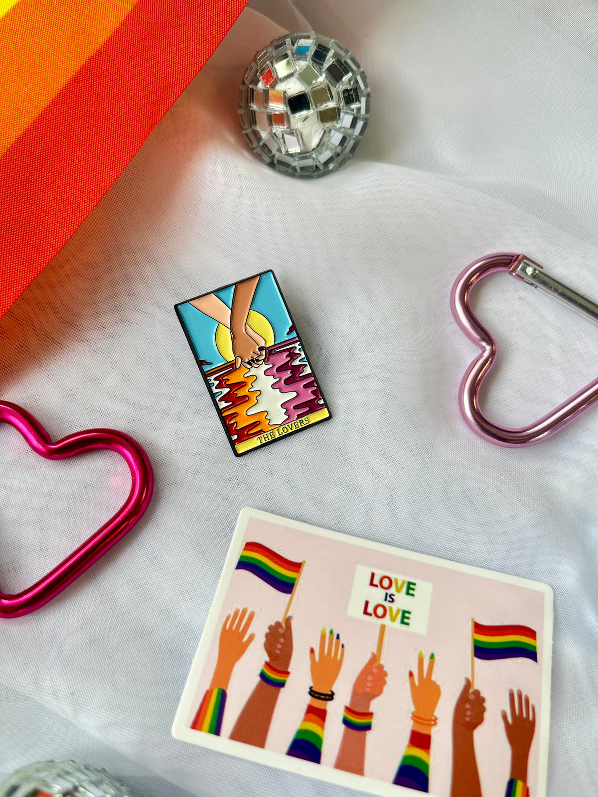 The Lovers Lesbian Tarot Pin