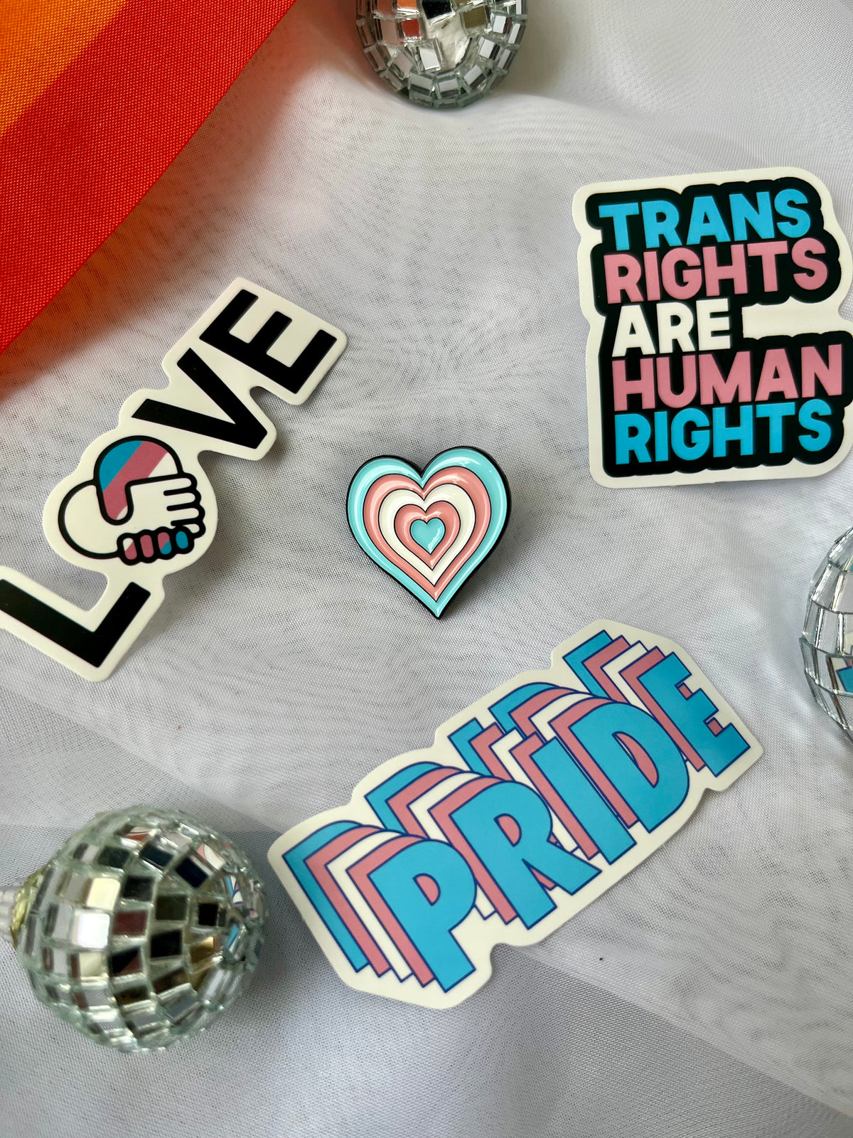 Trans Heart Pride Pin
