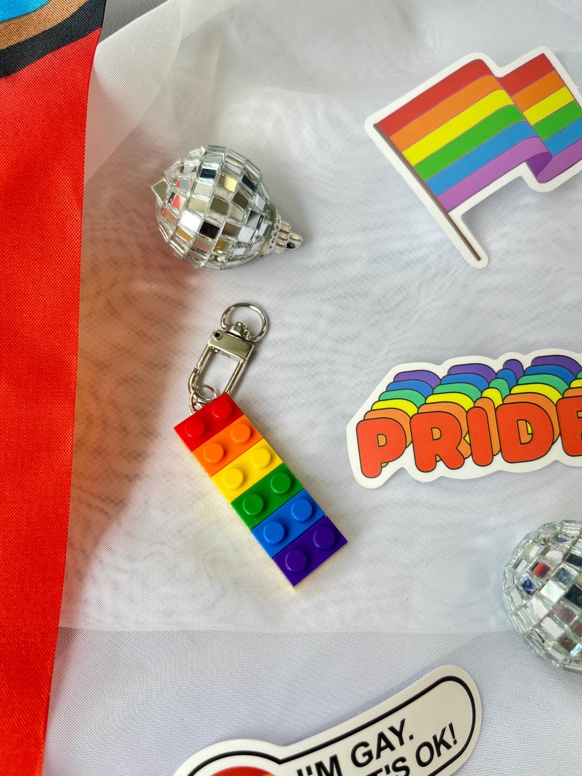 Pride Block Keychain