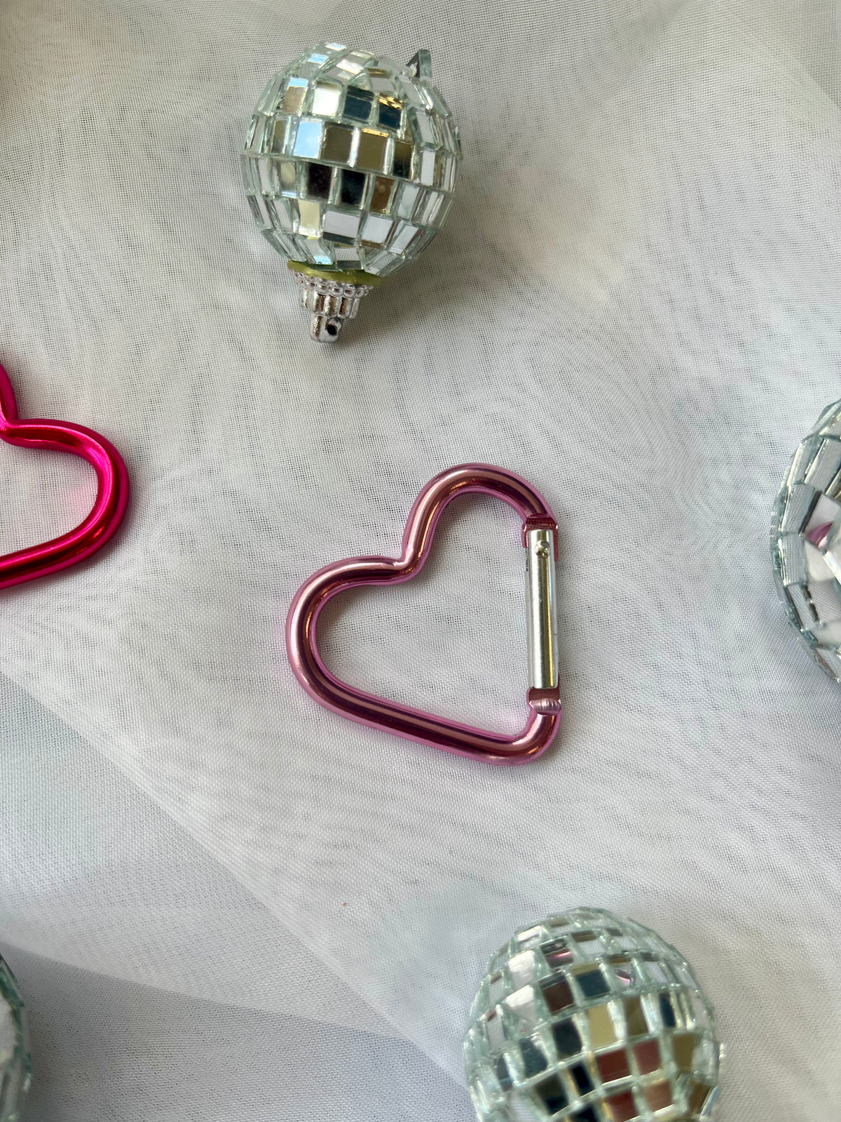 Heart Carabiners Keychain Clip