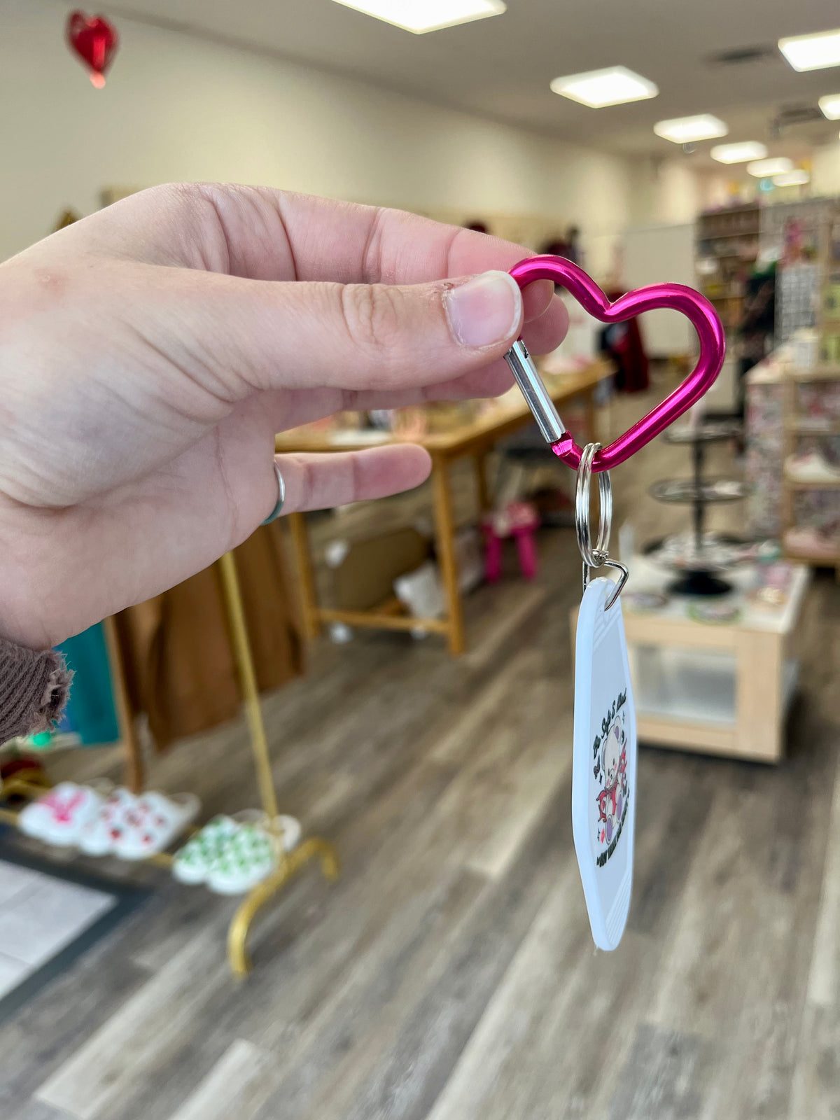 Heart Carabiners Keychain Clip