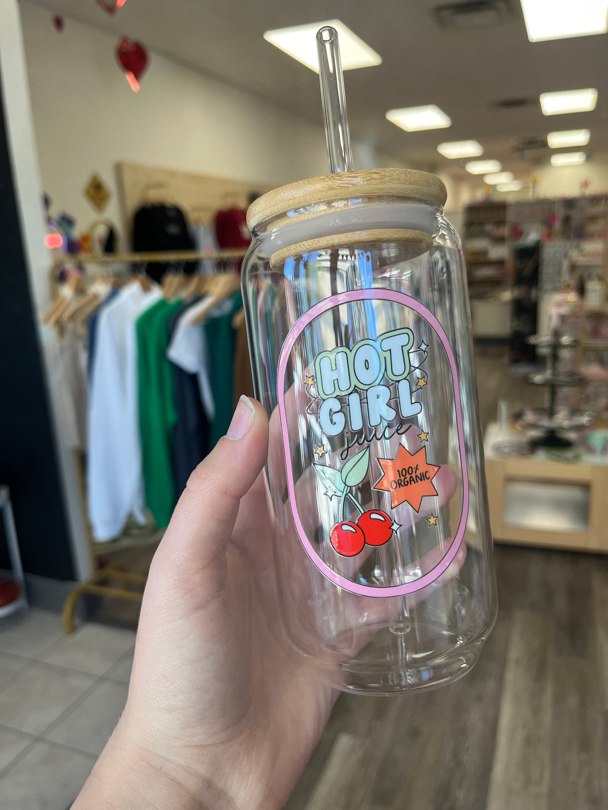 Hot Girl Juice Cup | Glass Tumbler