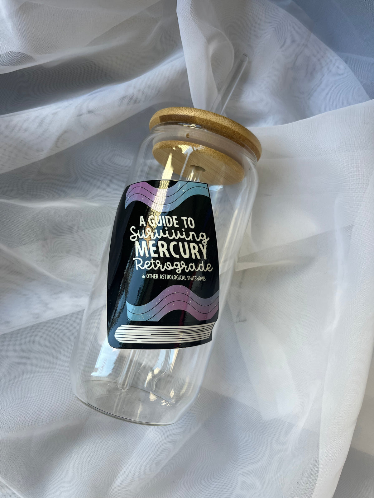 Surviving Mercury Retrograde Cup | Glass Tumbler