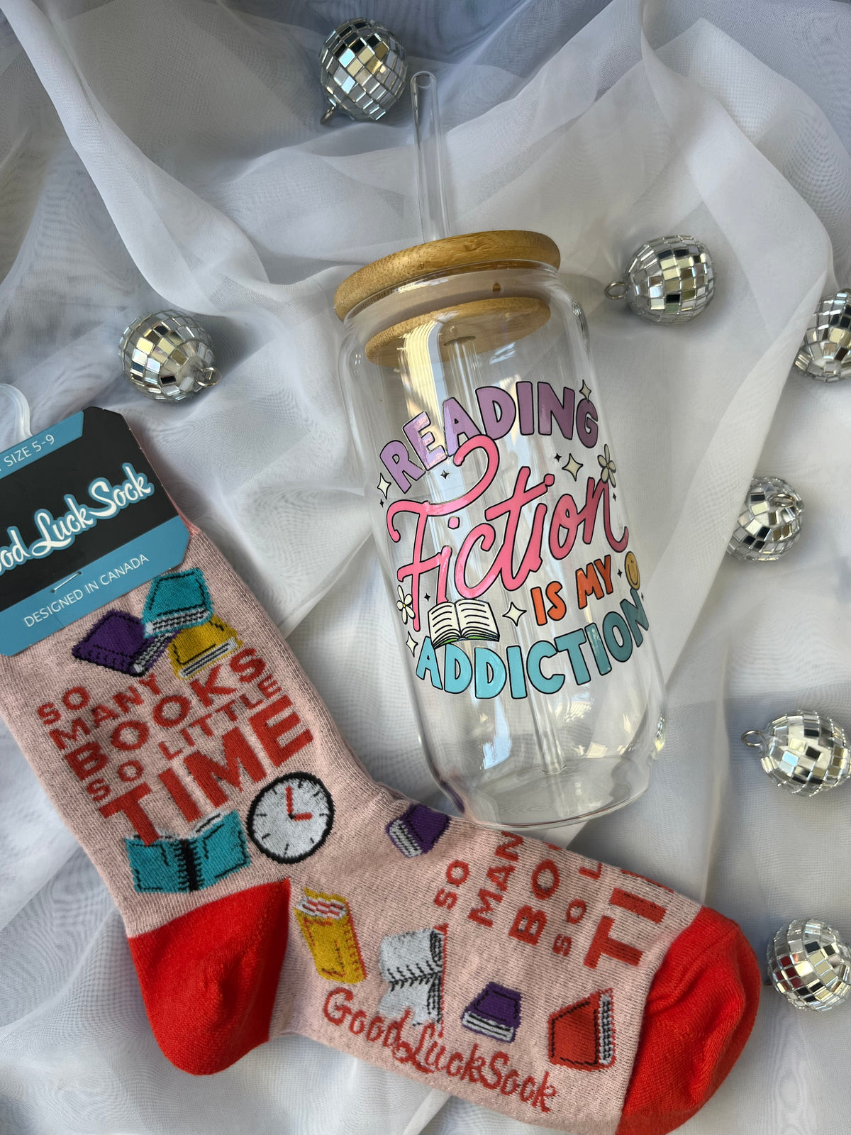 Fiction Addiction Cup | Glass Tumbler