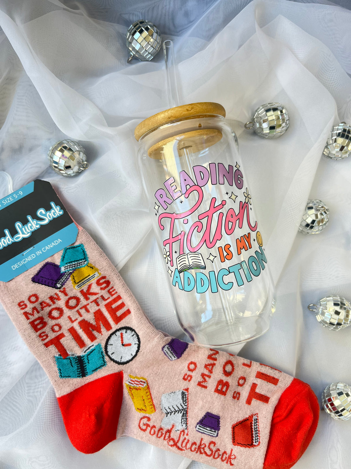 Fiction Addiction Cup | Glass Tumbler