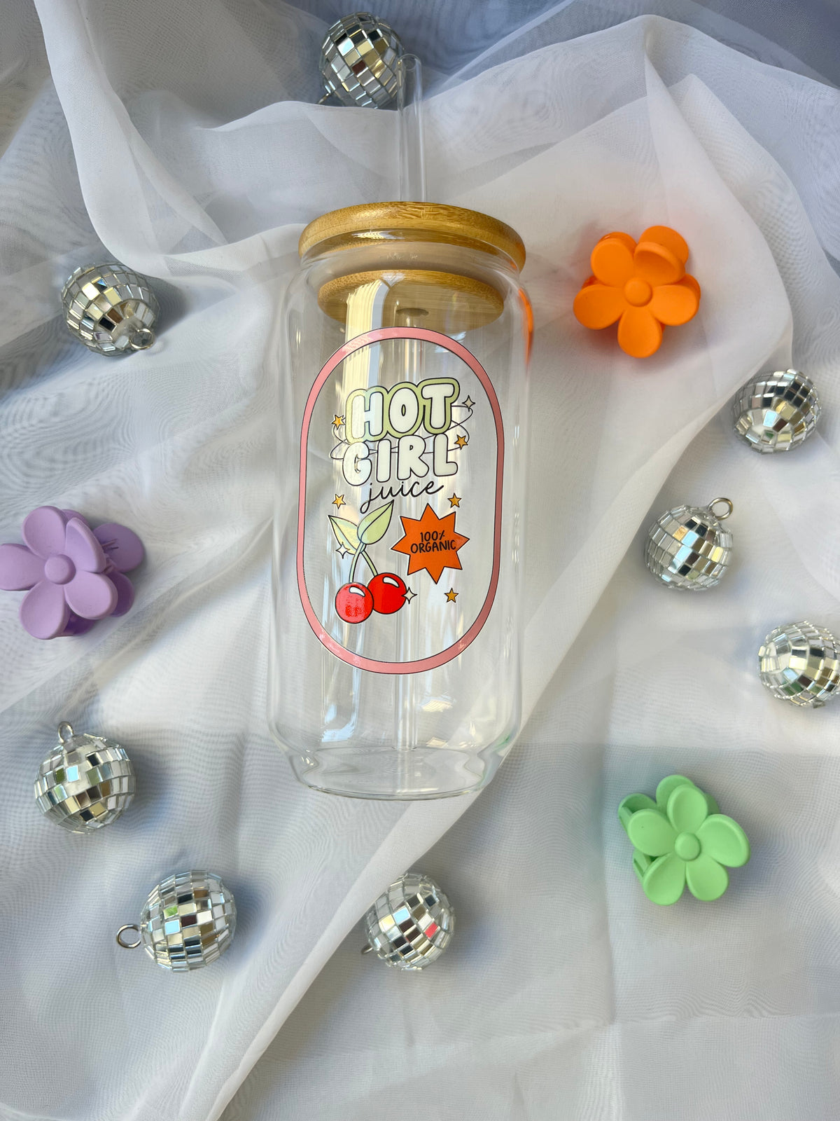 Hot Girl Juice Cup | Glass Tumbler