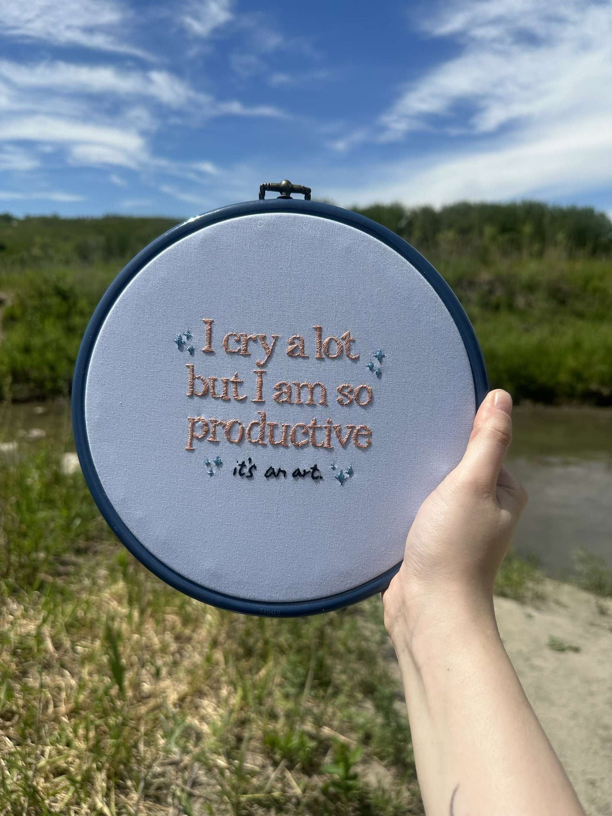 I Cry A Lot Taylor Swift Embroidery Art | Unruly Emboidery