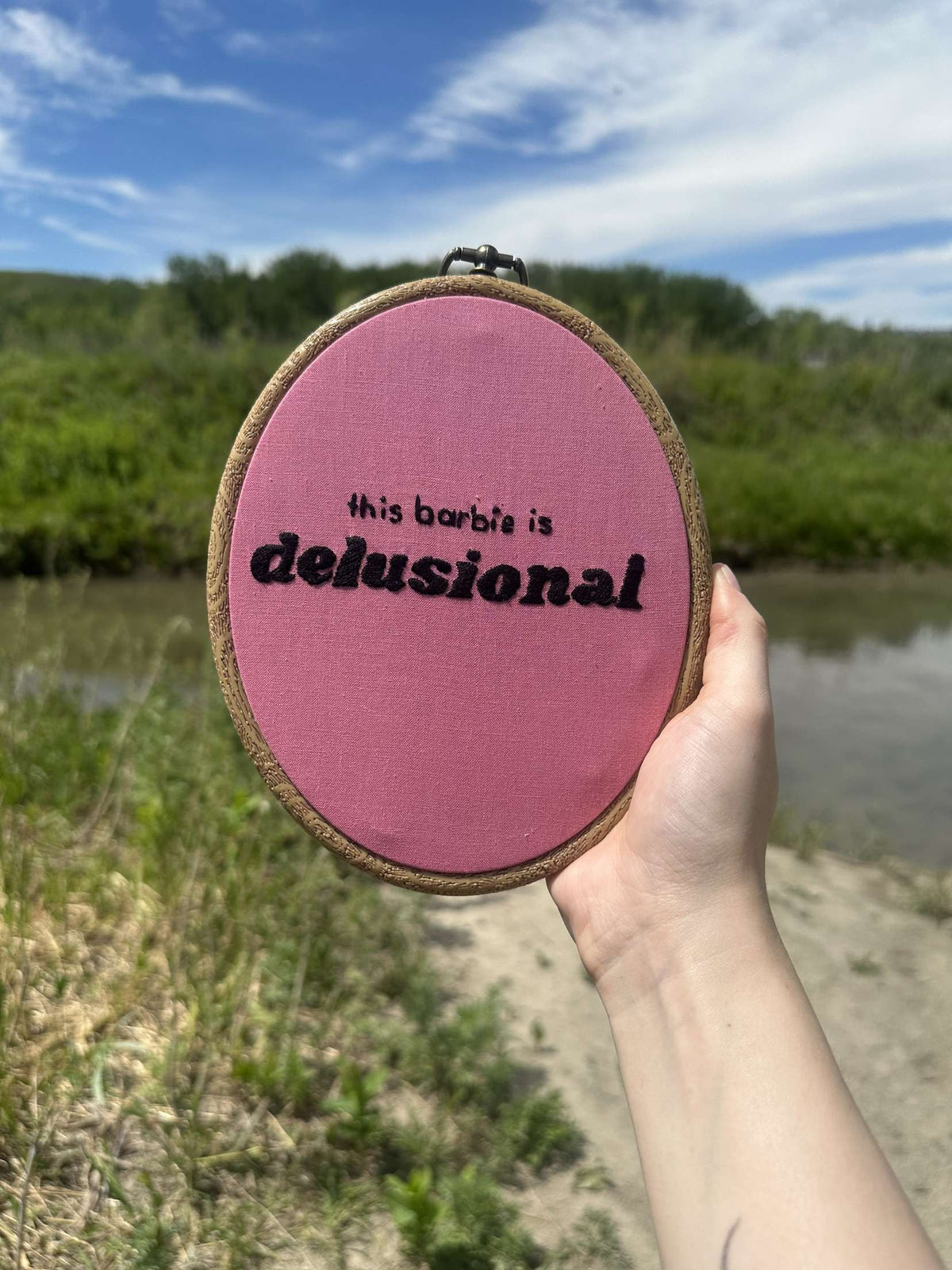 This Barbie is Delusional Embroidery Art | Unruly Emboidery