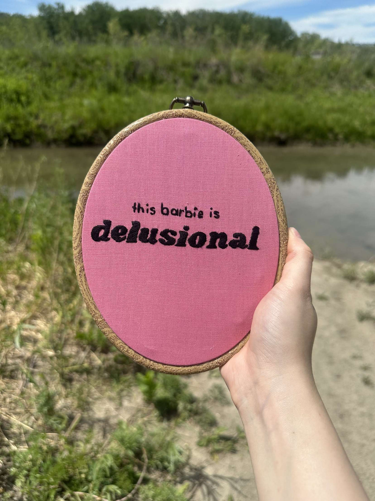 This Barbie is Delusional Embroidery Art | Unruly Emboidery