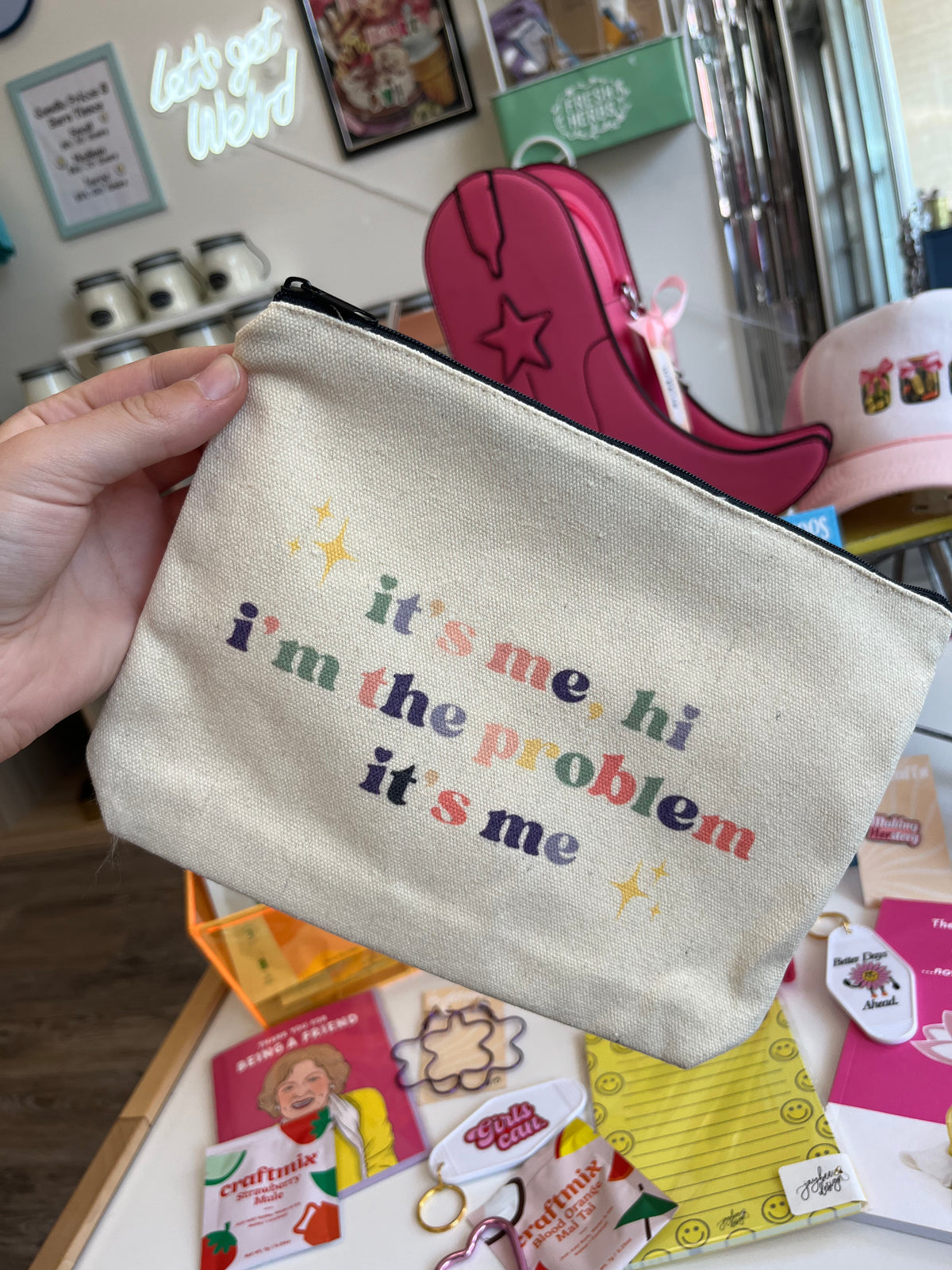 I'm the Problem Make Up Pouch