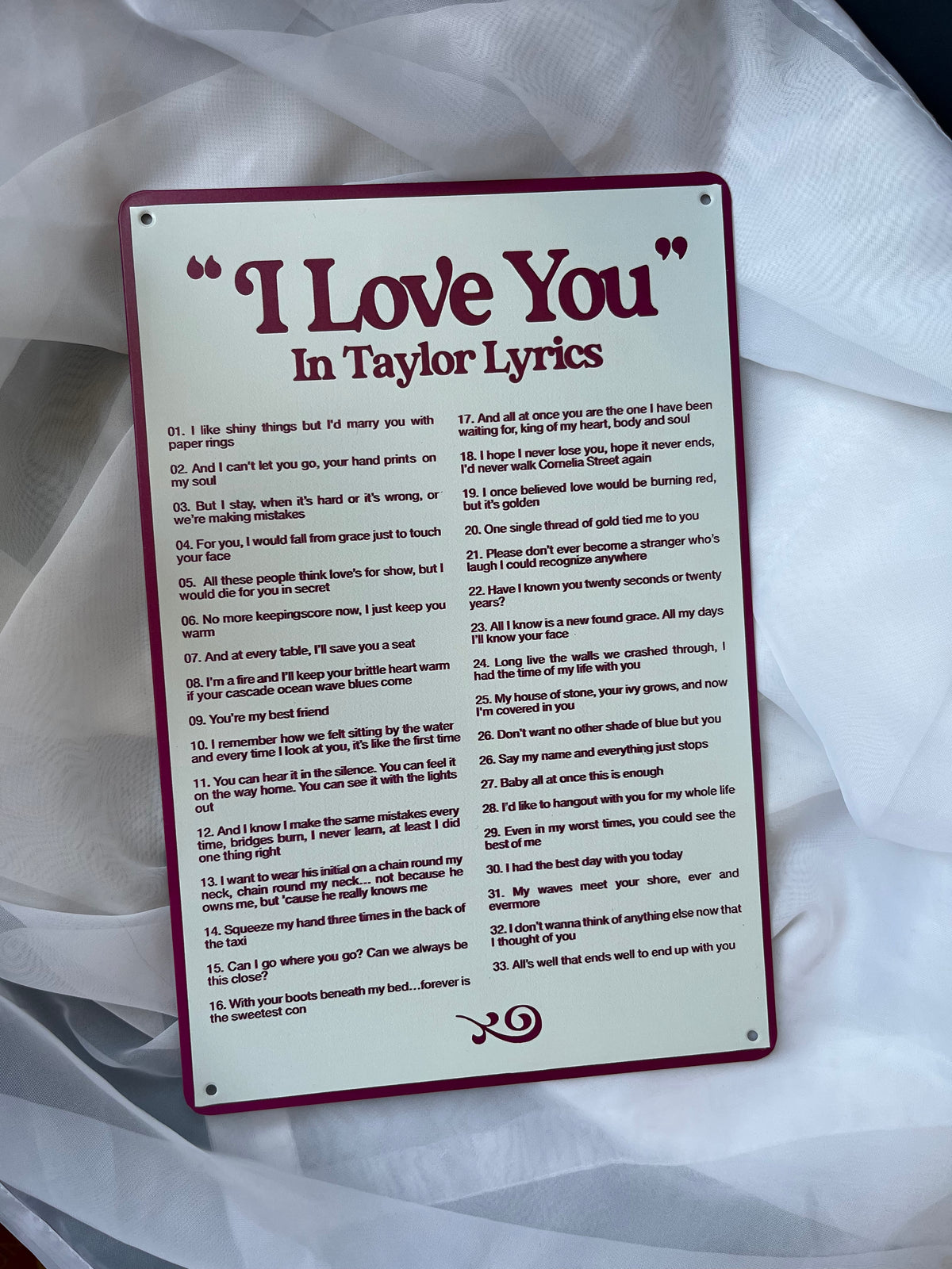 Taylor Swift Lyrics Signs