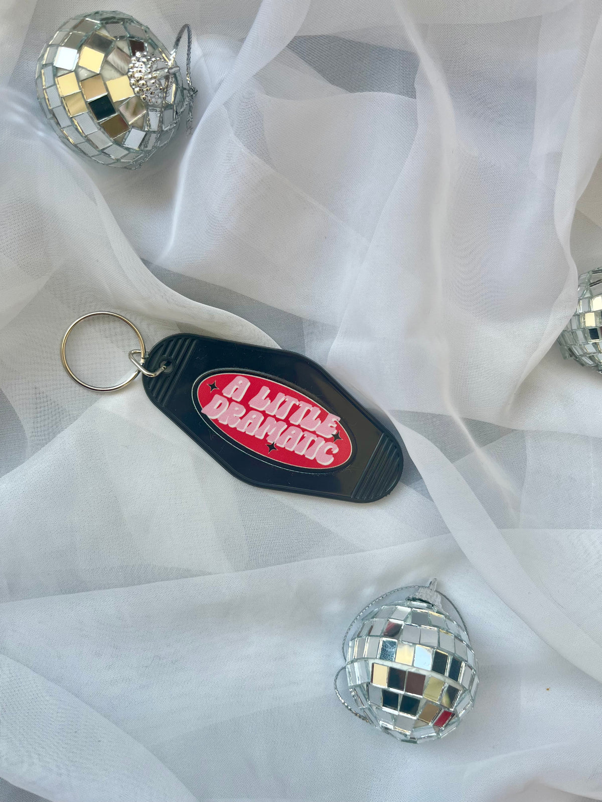 A Little Bit Dramatic Motel Keychain