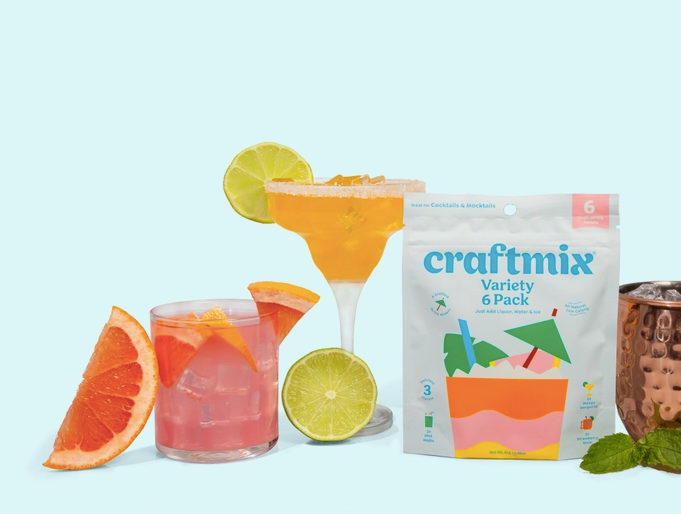 Variety 6 Pack Cocktail & Mocktail Mixes | Craftmix