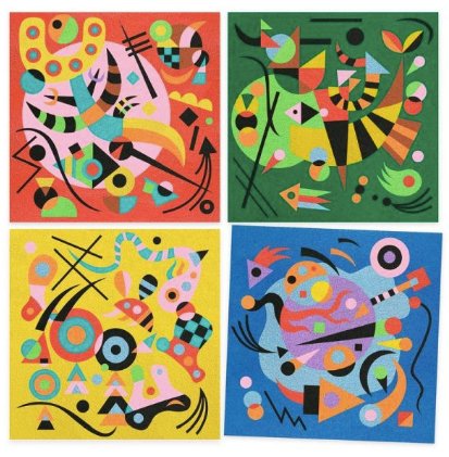 Abstract Sand Art Set | Inspired by Vassily Kandinsky - UgliStuffs