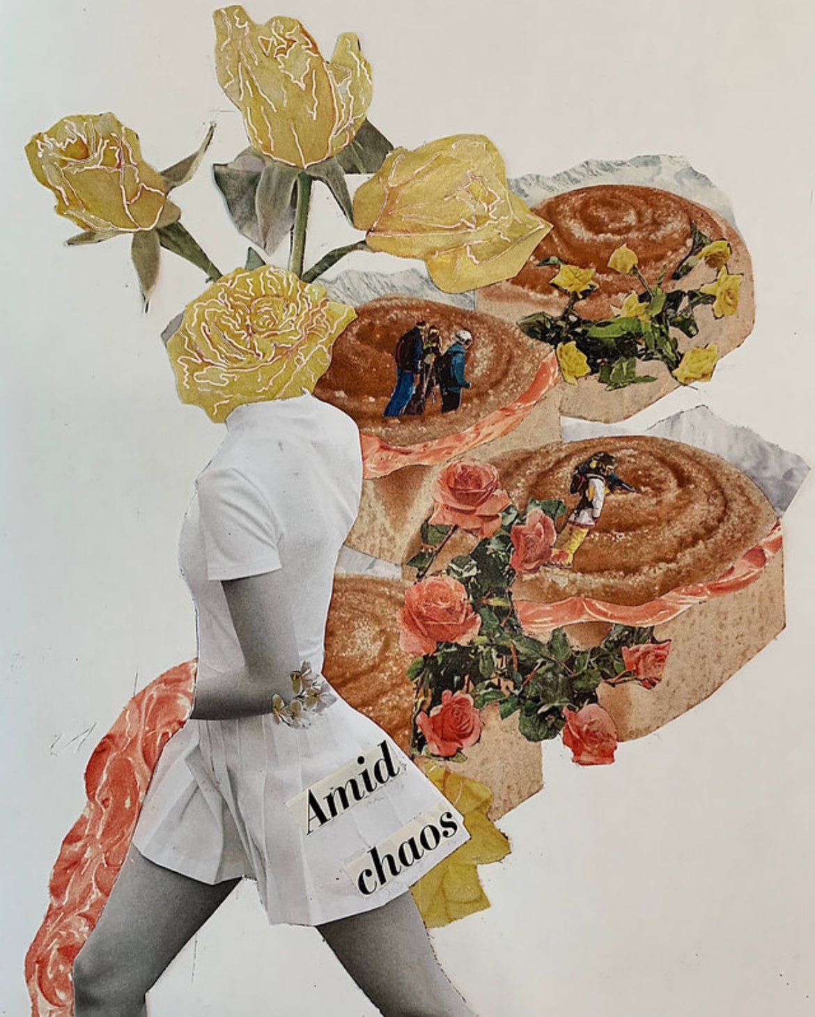 Amid Chaos Tote Bag | Call Me Back Collage - UgliStuffs