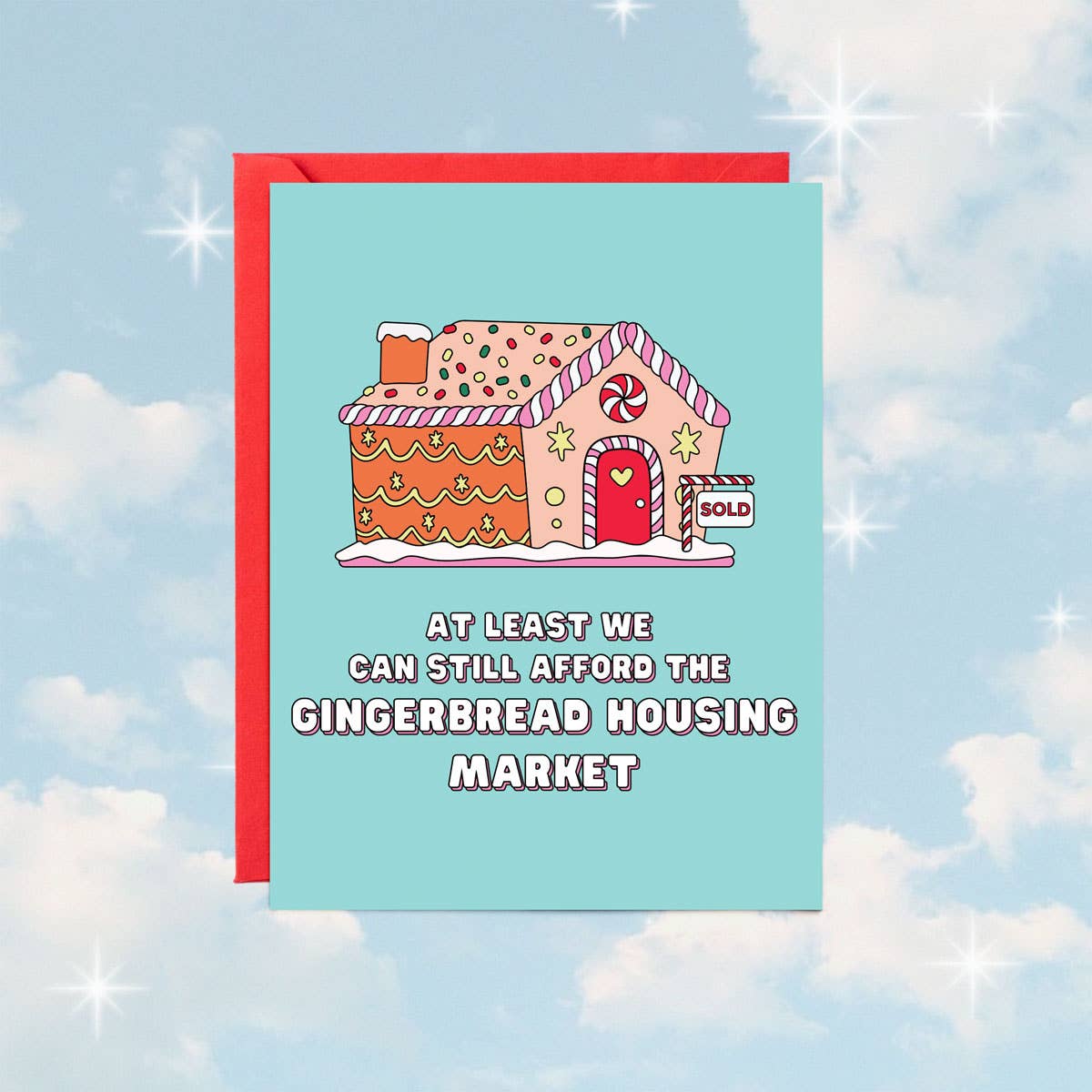 Gingerbread Housing Market | Christmas Card: Individual Card