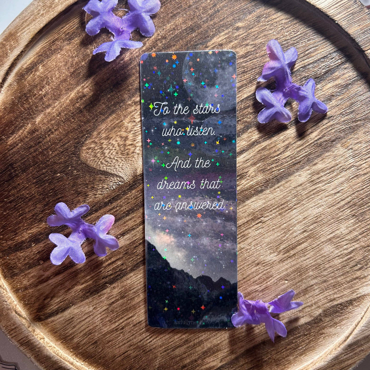 To The Stars Who Listen… ACOTAR Laminated Cardstock Bookmark