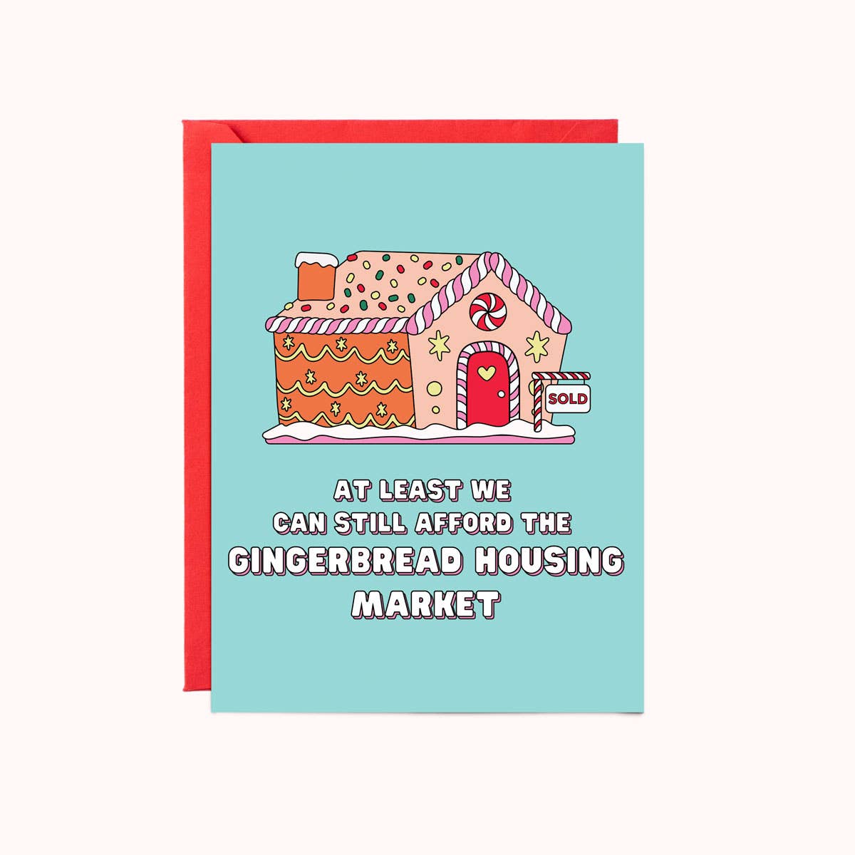 Gingerbread Housing Market | Christmas Card: Individual Card